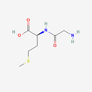 molecular formula C7H14N2O3S B1329909 甘氨酰蛋氨酸 CAS No. 554-94-9