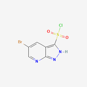 5-Bromo-1h-pyrazolo[3,4-b]pyridine-3-sulfonyl chloride