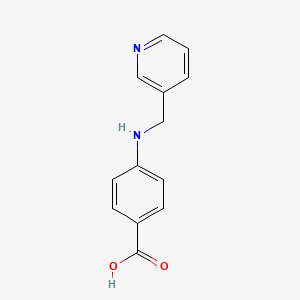 molecular formula C13H12N2O2 B1329910 4-[(吡啶-3-基甲基)-氨基]-苯甲酸 CAS No. 5966-19-8