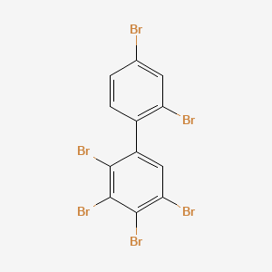 molecular formula C12H4Br6 B1329915 2,2',3,4,4',5-Hexabromobiphenyl CAS No. 81381-52-4