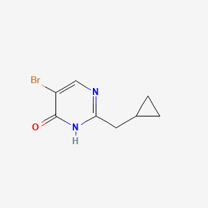 5-Bromo-2-(cyclopropylmethyl)pyrimidin-4-OL