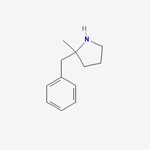 molecular formula C12H17N B13299195 2-Benzyl-2-methylpyrrolidine 