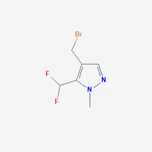 4-(bromomethyl)-5-(difluoromethyl)-1-methyl-1H-pyrazole