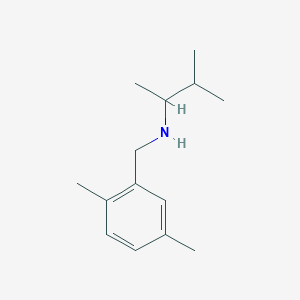 molecular formula C14H23N B13299215 [(2,5-Dimethylphenyl)methyl](3-methylbutan-2-yl)amine 