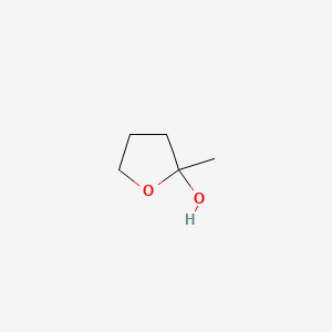 molecular formula C5H10O2 B13299218 2-Furanol, tetrahydro-2-methyl- CAS No. 7326-46-7