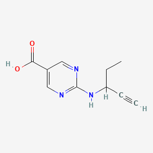 2-[(Pent-1-yn-3-yl)amino]pyrimidine-5-carboxylic acid