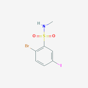 2-Bromo-5-iodo-N-methylbenzene-1-sulfonamide