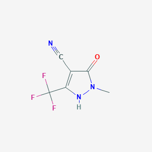 5-Hydroxy-1-methyl-3-(trifluoromethyl)-1H-pyrazole-4-carbonitrile