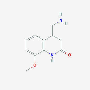 4-(Aminomethyl)-8-methoxy-1,2,3,4-tetrahydroquinolin-2-one