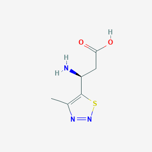 (3S)-3-Amino-3-(4-methyl-1,2,3-thiadiazol-5-yl)propanoic acid