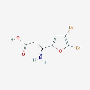 (3R)-3-amino-3-(4,5-dibromofuran-2-yl)propanoic acid