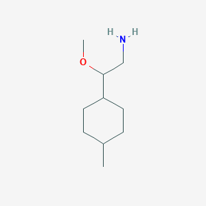 molecular formula C10H21NO B13299328 2-Methoxy-2-(4-methylcyclohexyl)ethan-1-amine 