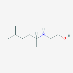 molecular formula C10H23NO B13299333 1-[(5-Methylhexan-2-yl)amino]propan-2-ol 