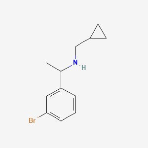 [1-(3-Bromophenyl)ethyl](cyclopropylmethyl)amine