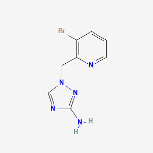 1-[(3-Bromopyridin-2-yl)methyl]-1H-1,2,4-triazol-3-amine