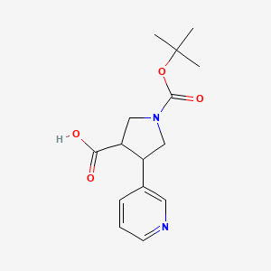 1-[(Tert-butyl)oxycarbonyl]-4-(3-pyridyl)pyrrolidine-3-carboxylic acid