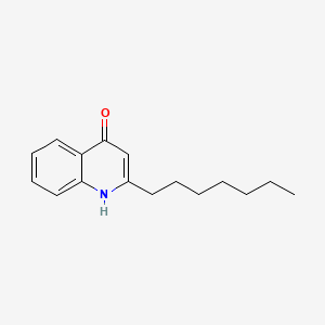 molecular formula C16H21NO B1329942 2-heptylquinolin-4(1H)-one CAS No. 2503-80-2