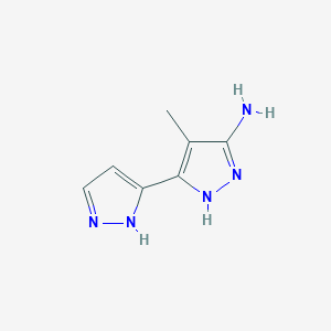 4-Methyl-3-(1H-pyrazol-5-YL)-1H-pyrazol-5-amine