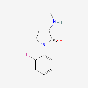 1-(2-Fluorophenyl)-3-(methylamino)pyrrolidin-2-one