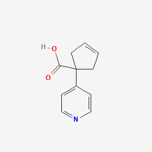 1-(Pyridin-4-yl)cyclopent-3-ene-1-carboxylic acid