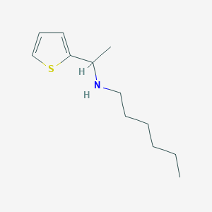 Hexyl[1-(thiophen-2-yl)ethyl]amine