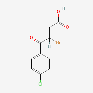 molecular formula C10H8BrClO3 B1329951 3-溴-4-(4-氯苯基)-4-氧代丁酸 CAS No. 35158-39-5