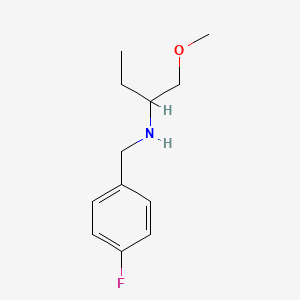 molecular formula C12H18FNO B13299520 [(4-Fluorophenyl)methyl](1-methoxybutan-2-yl)amine 