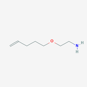 molecular formula C7H15NO B13299537 2-(Pent-4-en-1-yloxy)ethan-1-amine 