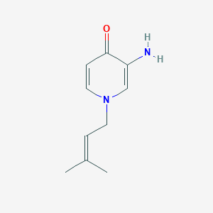 3-Amino-1-(3-methylbut-2-en-1-yl)-1,4-dihydropyridin-4-one