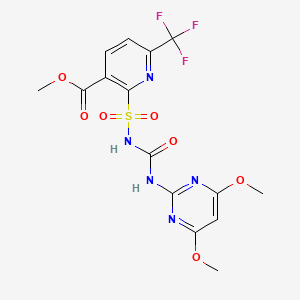 molecular formula C15H14F3N5O7S B1329956 氟吡嗪磺酸甲酯 CAS No. 144740-53-4
