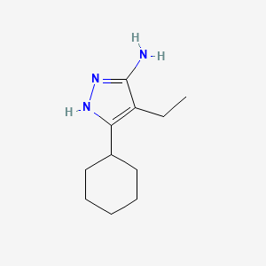 3-Cyclohexyl-4-ethyl-1H-pyrazol-5-amine