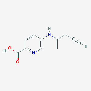 5-[(Pent-4-yn-2-yl)amino]pyridine-2-carboxylic acid