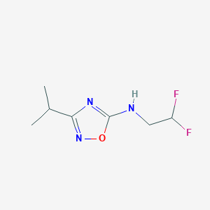 N-(2,2-Difluoroethyl)-3-(propan-2-yl)-1,2,4-oxadiazol-5-amine