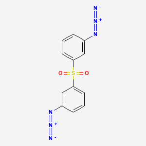 molecular formula C12H8N6O2S B1329966 苯，1,1'-磺酰基双[3-叠氮- CAS No. 75742-13-1