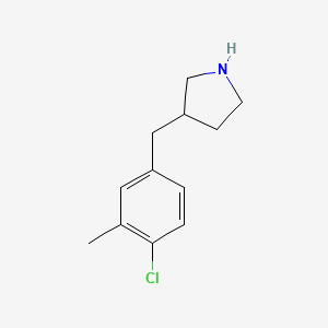 3-[(4-Chloro-3-methylphenyl)methyl]pyrrolidine