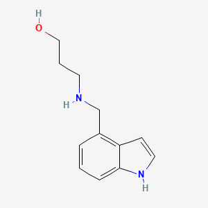 3-[(1H-Indol-4-ylmethyl)amino]propan-1-ol