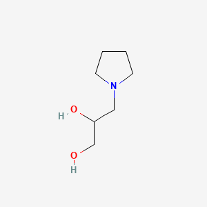 molecular formula C7H15NO2 B1329969 3-吡咯烷基-1,2-丙二醇 CAS No. 85391-19-1