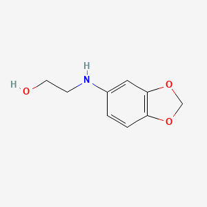 molecular formula C9H11NO3 B1329970 2-(1,3-苯并二氧杂环-5-氨基)乙醇 CAS No. 81329-90-0