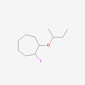 1-(Butan-2-yloxy)-2-iodocycloheptane