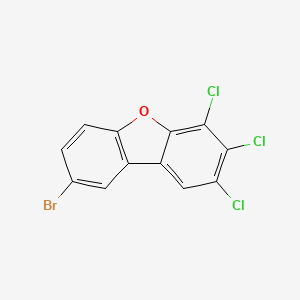 molecular formula C12H4BrCl3O B1329972 8-溴-2,3,4-三氯二苯并呋喃 CAS No. 103124-72-7