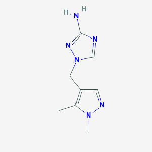 1-[(1,5-Dimethyl-1H-pyrazol-4-yl)methyl]-1H-1,2,4-triazol-3-amine