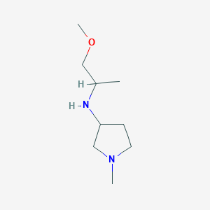 molecular formula C9H20N2O B13299754 N-(1-methoxypropan-2-yl)-1-methylpyrrolidin-3-amine 