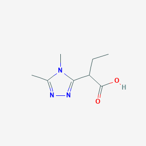 2-(Dimethyl-4H-1,2,4-triazol-3-yl)butanoic acid