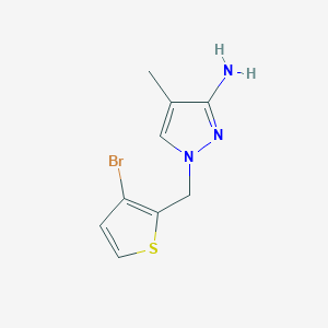 1-[(3-Bromothiophen-2-yl)methyl]-4-methyl-1H-pyrazol-3-amine