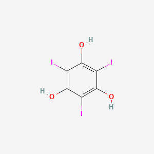 molecular formula C6H3I3O3 B1329986 2,4,6-三碘苯-1,3,5-三醇 CAS No. 57730-42-4