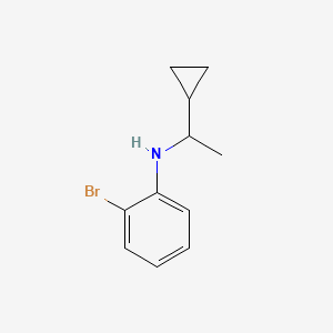 2-bromo-N-(1-cyclopropylethyl)aniline