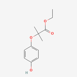 B1329987 Ethyl 2-(4-hydroxyphenoxy)-2-methylpropanoate CAS No. 42806-90-6