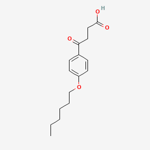 B1329989 4-[4-(Hexyloxy)phenyl]-4-oxobutanoic acid CAS No. 64779-14-2