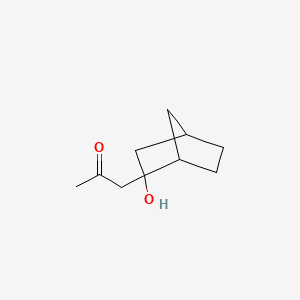 molecular formula C10H16O2 B13299922 1-(2-Hydroxybicyclo[2.2.1]heptan-2-YL)propan-2-one 