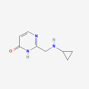 2-[(Cyclopropylamino)methyl]-3,4-dihydropyrimidin-4-one